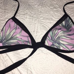 Vs pink wrap bikini top